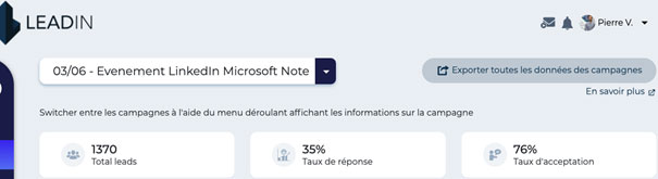 Campagne évènements LinkedIn - Leadin