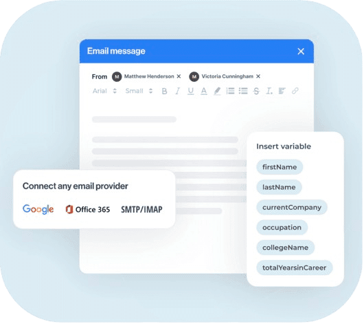 Leadin : connexion de comptes email Gmail Outlook SMTP