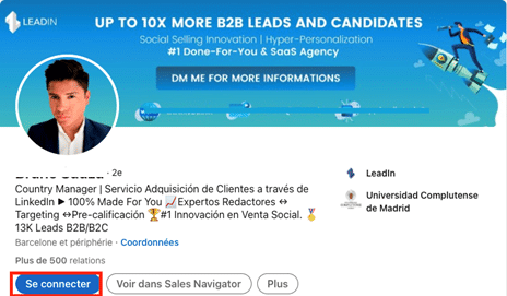 Connect to a member of the professional network LinkedIn
